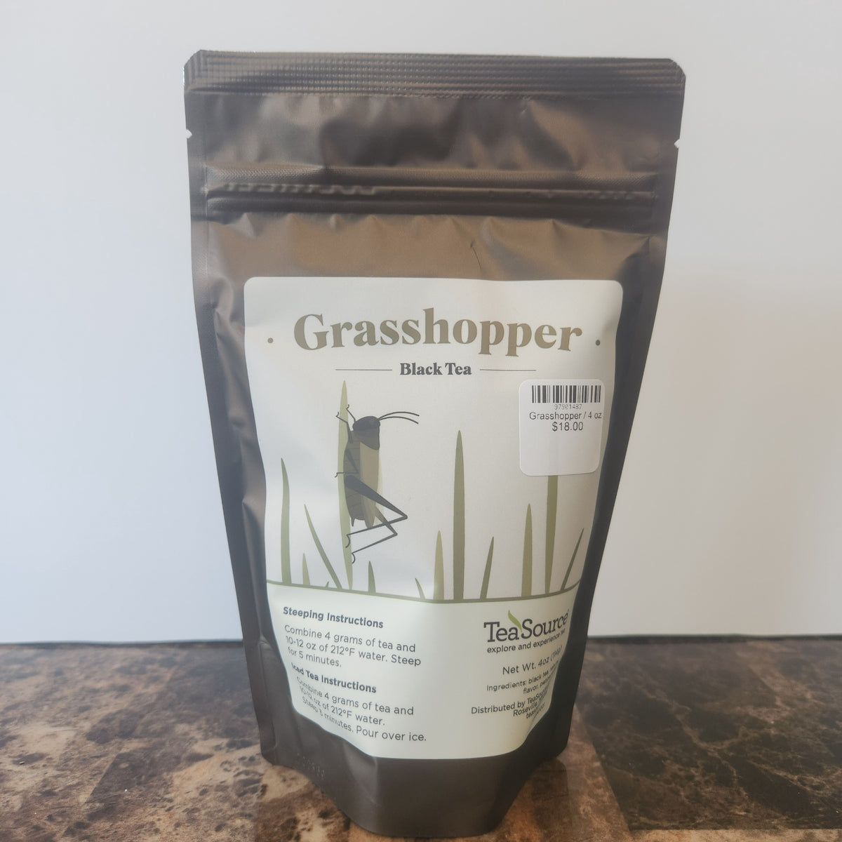 Grasshopper — Chocolate Mint Black Tea 4 oz