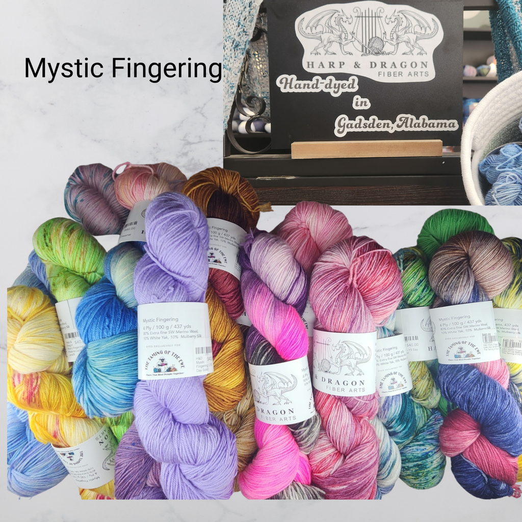 H&D Mystic – Hand-Dyed Merino, Yak & Silk Fingering Weight Yarn